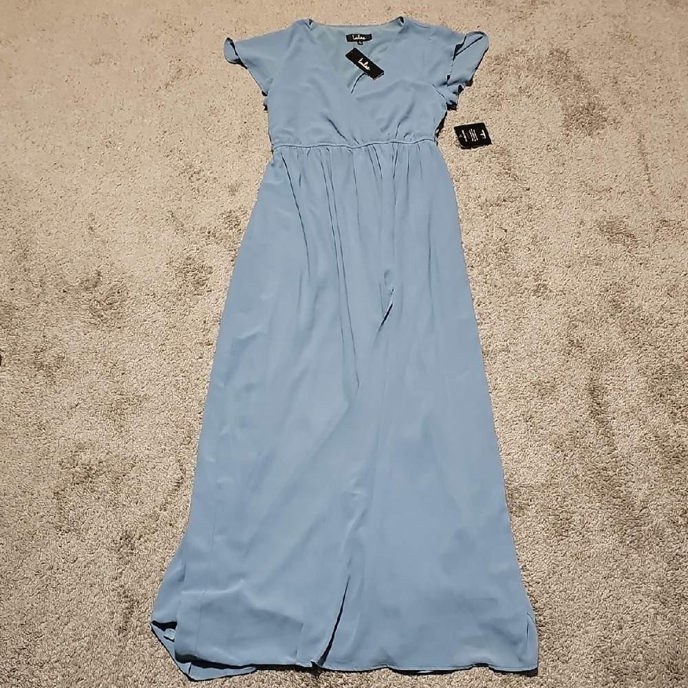 Lulus Womens Blue Dress Size L
